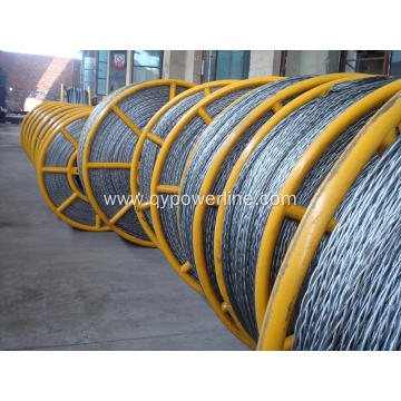 Anti twisting braided steel wire rope